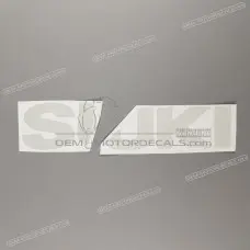 Belly pan decal, left side Belly pan decal, left side