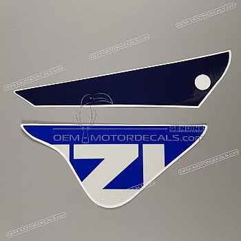 Belly pan decal, left side