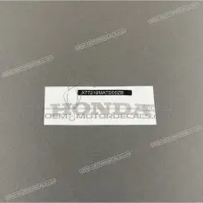 Emblemat na siedzenie pasażera BLACKBIRD XX Emblemat na siedzenie pasażera BLACKBIRD XX