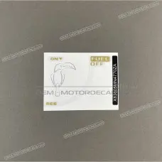 Frame cowling decal Frame cowling decal