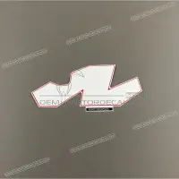 HONDA Autocollant de carénage supérieur avant, côté gauche X83651KBSW50ZA