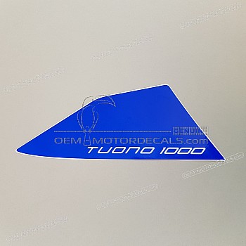 Rear seat cowl decal, right side