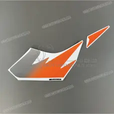 Frame cowling decal, left side Frame cowling decal, left side
