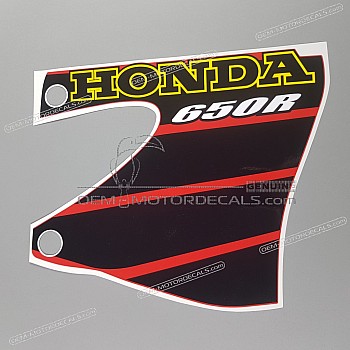 Side cowling decal, right side