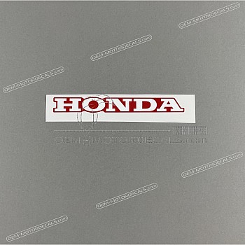 Front cowling decal