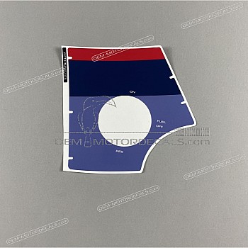 Adesivo pannello laterale, lato sinistro