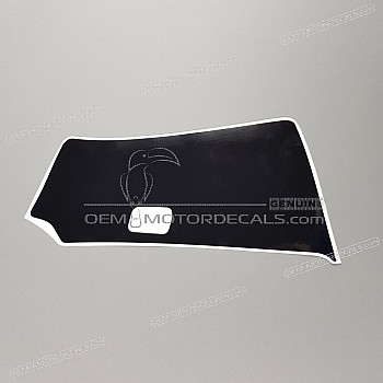 Frame cowling decal, right side