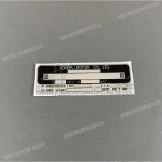 Autocollant d'étiquette d'avertissement de plaque enregistrée sur cadre