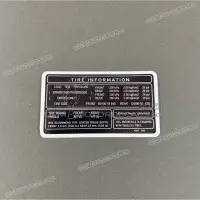 HONDA Autocollant d'avertissement de pneu pour bras oscillant X87505MV1680