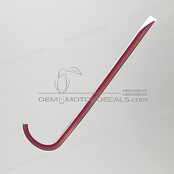 Front cowling decal, right side
