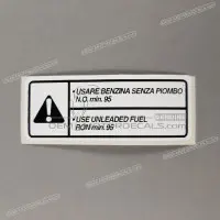 REPRODUCTION Vorsicht Etikett, Unleaded fuel XAP8166113C1