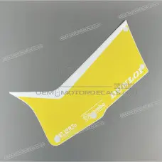 Belly pan decal, left side Belly pan decal, left side