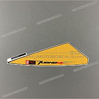 Reproductie van Piaggio Group REPRODUCTION Bovenkuip sticker, linkerkant XB043754