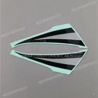 SUZUKI Ensemble d'autocollants de réservoir 68110-18G20-LB4