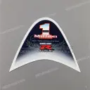 Brandstoftank voorkap sticker 1 Million Commemorative