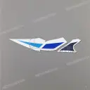 Sticker framekap rechts GSX-R graphic