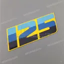 Osłona ramy RM125 emblemat, prawa strona