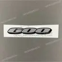 Emblème de coque arrière "600"