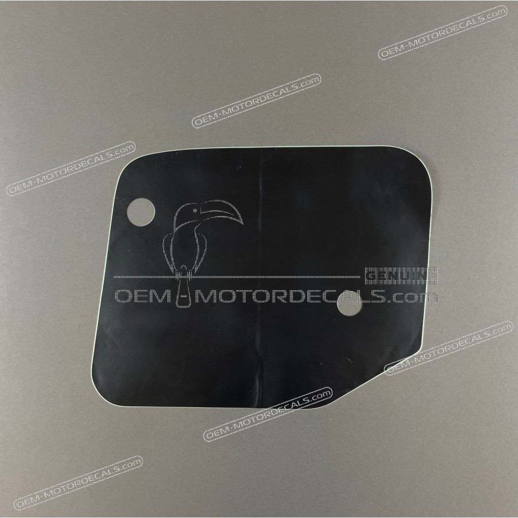 Suzuki RM125 Rahmenschutz Nummernschild RM Emblem rechte Seite OEM 6813201B00291