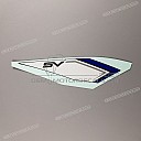 Rear frame cover graphic, right side