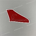 Frame cowling decal, right side
