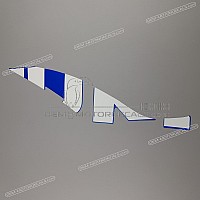 SUZUKI Rahmenabdeckungsaufkleber, Linke Seite 68140-23K01-BHB