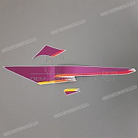 SUZUKI Set di adesivi per carenatura telaio, lato sinistro 68140-31E10-D8M