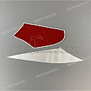 Set adesivi posteriore coda carena, lato sinistro