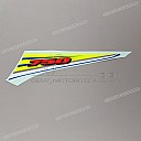 Left frame cover GSX-R graphic, left side