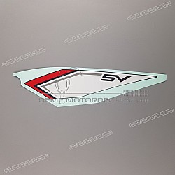 Adesivo posteriore coda carena, lato sinistro