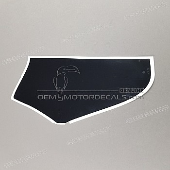 Frame cowling decal, left side