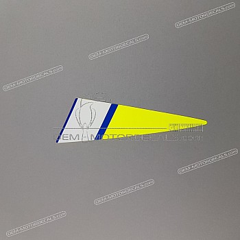 Frame cowling decal, left side