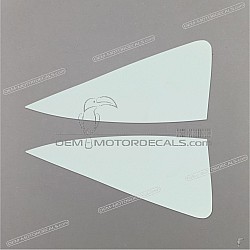 Rear seat cowl decals, set