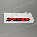 Tail cowl 750 emblem, right side
