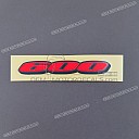 Rear fairing 600 emblem, left side