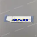 Aufkleber Hinterradkotflügel "450", links