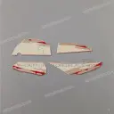 Side cowling decals set, right side