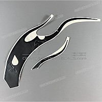 SUZUKI Set d'autocollants pour garde-boue avant 68180-41F30-AWC