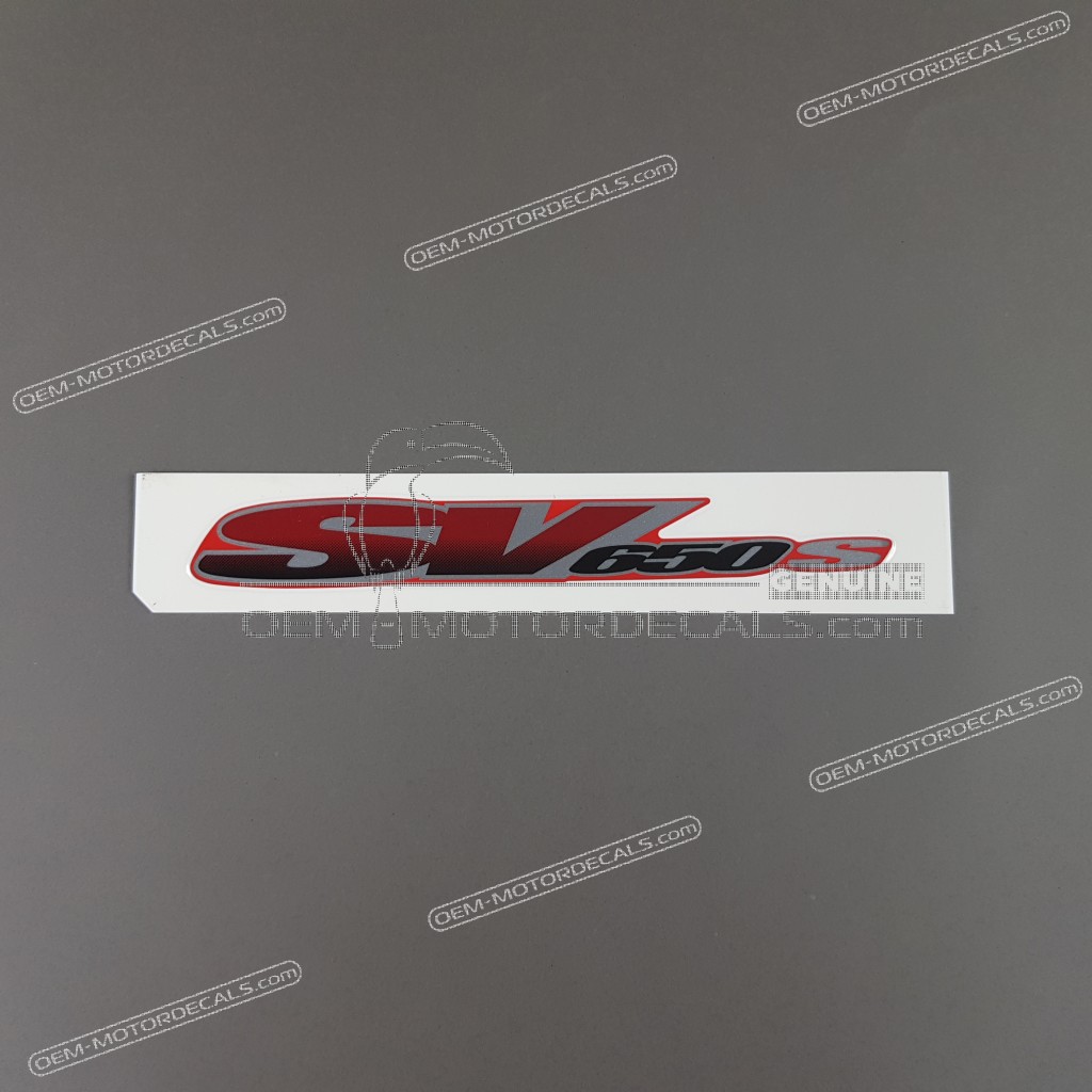 Suzuki SV650S Side Cowl Emblem Right Side OEM 6818120F00N0H