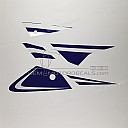 Side cowling decals set, left side
