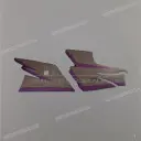 Untere Verkleidung Aufklebersatz, linke Seite