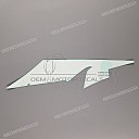 Belly pan decal, left side