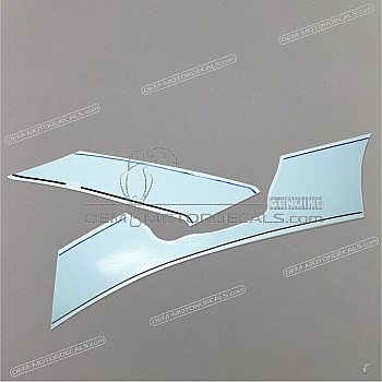 Belly pan decal, left side