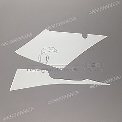 Belly pan decals set, left side