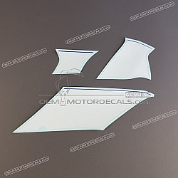 Belly pan decals set, left side