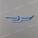Under cowling RF600R emblem, left side