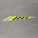 Belly pan decal, left side