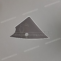 Belly pan decal, left side