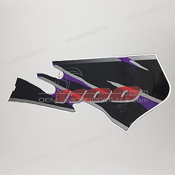 Belly pan decal, left side