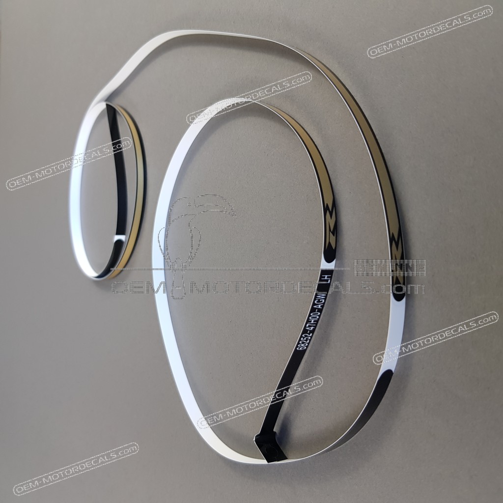 Suzuki GSXR1000 Front Wheel GSX-R Rim Stripe Left Side OEM 6825247H00AGW
